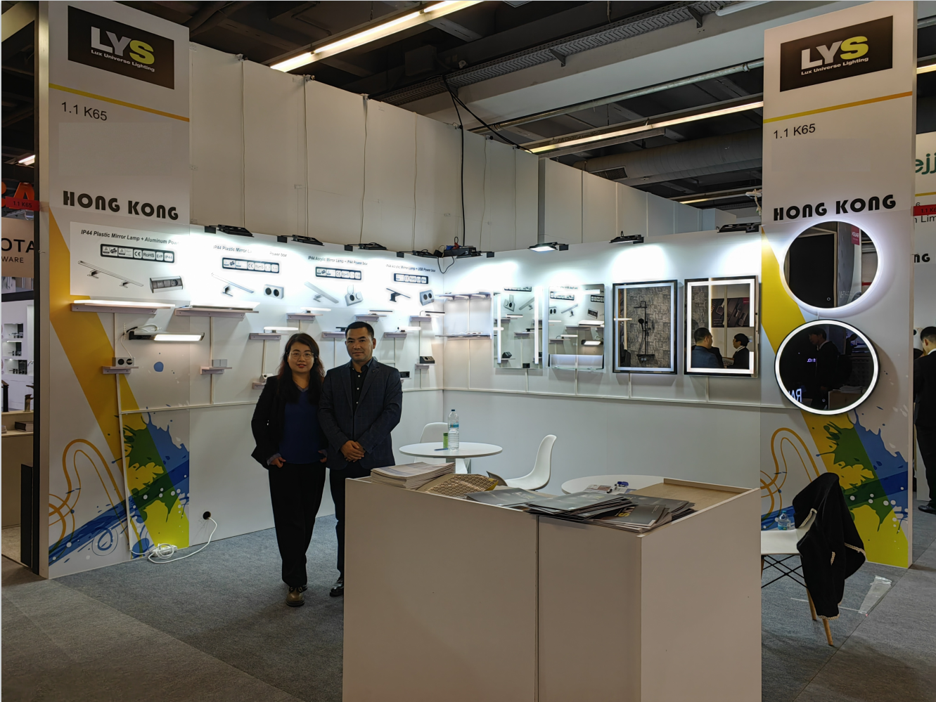 La nostra vetrina LED Mirror su ISH Frankfurt 2023 - Novità - Ningbo Lux universe Lighting Technology Co., Ltd.